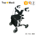 Topmedi Foldable Aluminum Rollator with Hand Brake